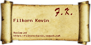 Filkorn Kevin névjegykártya